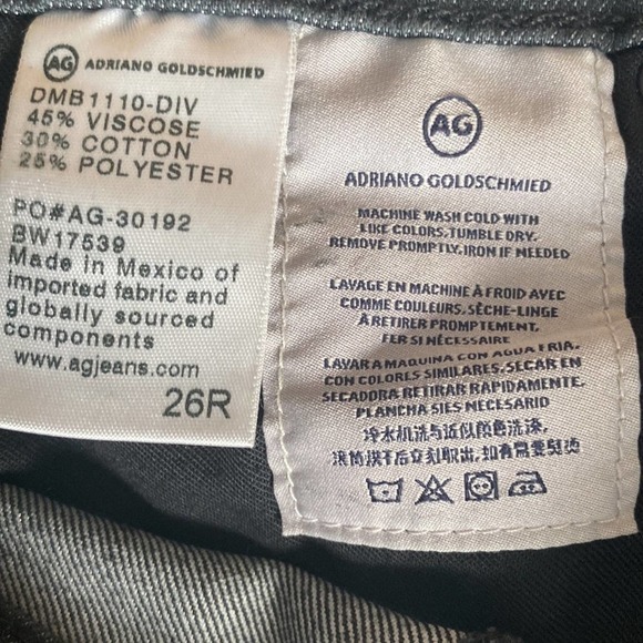 AG Adriano Goldschmied jeans black STILT cigarette jean Stretchy raw hem 26R
C - Picture 9 of 10